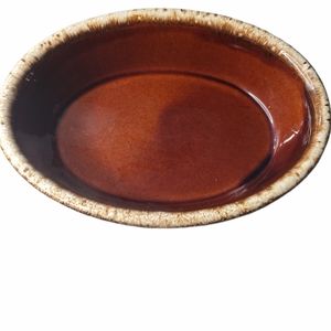 Hull drip glaze oval casserole dish